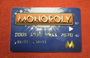 Monopoly Electronic Banking Blue Bank Card Parker Brothers 2011 - Picture 1 of 1