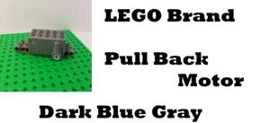 LEGO Pull Back Motor Dark Bluish Gray 9x4 Car Truck Base Technic Axel Hole Side - Picture 1 of 1