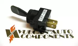 Vulcan Economy Toggle Switch On/Off SPST Black Handle 20 AMP ½ “ Mounting Hole - Bild 1 von 2