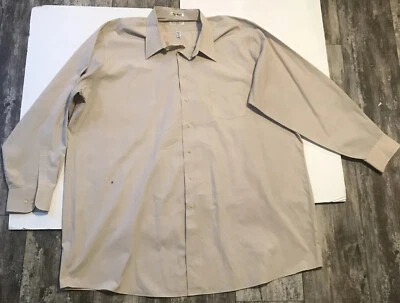 Camisa Van Heusen Beige Hombre Manga Larga Talla 20 1425 Foto 1 de 4