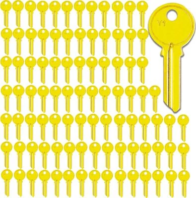 100PCS YA1 (Y1) BRASS Key Blanks Keys Master 5Pin YA1 Padlock Key Blanks - Image 1 of 4