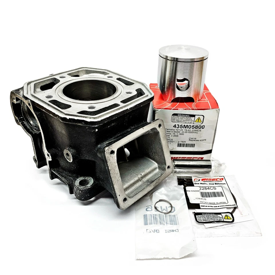 +2mm OEM Yamaha YZ125 Cylinder 1982 Wiseco Piston 5X400 5X4-11311-00-00 2 - Изображение 1 из 1