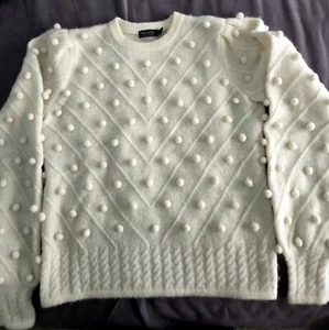 Suéter Pullover Vineyard Vines Para Mujer Alpaca Lana Merino Fina Talla S Marfil - Imagen 1 de 8