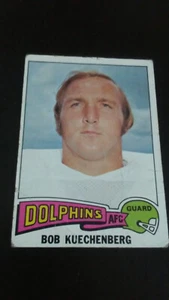 FREE SHIPPING-Bob Kuechenberg-1975 Topps Football-Very Good/3-no.262 - Picture 1 of 3
