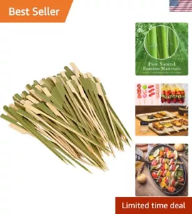 6 inch1000 Pack Bamboo Wooden Paddle Picks Skewers for Cocktail,Appetizers,Fr... - Picture 1 of 8