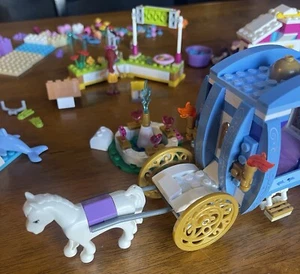 Lego Mixed Lot Incomplete Sets Lemonade Stand Lifeguard Cinderella Carriage Lamb - Picture 1 of 15