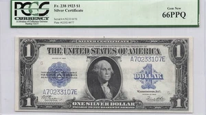 1923 United States $1 Dollar Horse Blanket PGCS 66 Gem/New - Picture 1 of 2