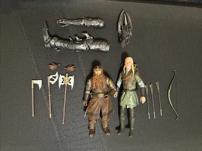 Juego de dos Legolas y Gimli sueltos y completos Diamond Select Señor de los Anillos Foto 1 de 2