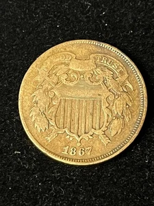 1867 2 cent piece ddo - Picture 1 of 2