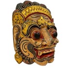 Ravana Rakshasa mask Demon Evil King Balinese Hindu Folk Art Hand carved wood