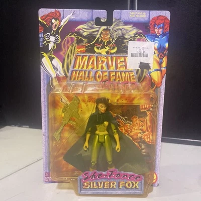 Экшн-фигурка Marvel Hall of Fame She-Force Silver Fox Toy Biz 1997 новая в коробке - Изображение 1 из 3