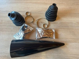 2x Universale Achsmanschette mit Montagekegel CV Staubschutz Gummi Vorderachse - Bild 1 von 1