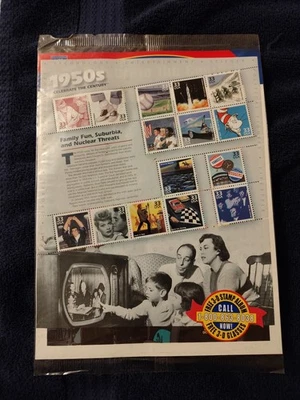 Celebrate The Century 1950s 33¢ Stamp Sheet USPS 1998 Series 6 - Image 1 of 4