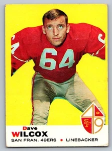 1969 Topps #44 Dave Wilcox San Francisco 49ers - Imagen 1 de 3