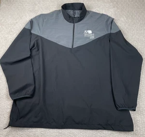 Adidas Jacke Herren Größe 3XL meliert Chevron 1/4 Zip Windpullover Performance - Bild 1 von 6