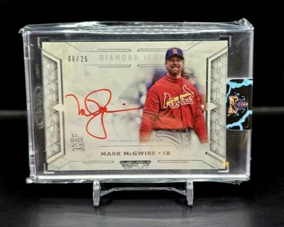 2018 Topps Diamond Icons - Red Ink Autographs Mark McGwire #RIA-MMA (AU) - Image 1 of 2