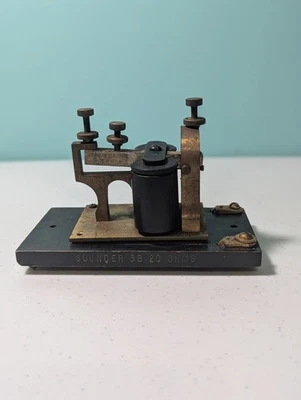 Antique Western Electric Sounder 3B 20 OHMS Made In USA - Image 1 of 4