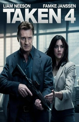 Póster calcomanía de vinilo de pared de películas TOMADO 4 LIENZO impresión adhesivo extraíble Foto 1 de 4