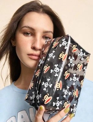 New Paul Frank JULIUS Monkey COSMETIC Bag Make Up SKURVY SKULL Caddy Makeup - Image 1 of 4