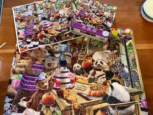 puzzle ceaco. 550 Teile Chef Mania. Tier kochen. Kommt mit Poster. Comple - Bild 1 von 4