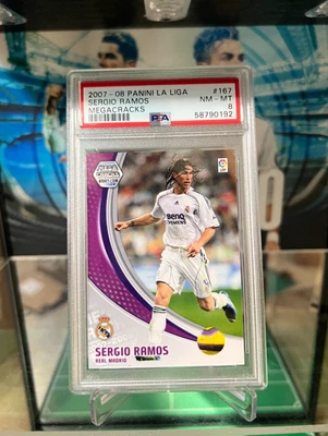 2007-08 Panini Megacracks MGK La Liga Sergio Ramos #167 PSA 8 - Image 1 of 4