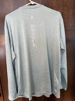 Camisa de Natación Spyder Protección contra Erupciones Para Hombres Grande Verde Surf Arena Sol Logo Ropa de Natación Foto 1 de 4