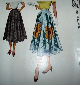 *SCHÖNER VINTAGE 50er Jahre ROCK McCALL Schnittmuster TAILLE 28 - Bild 1 von 2