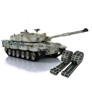 Tanque Henglong 1/16 7.0 Challenger II RTR RC modelo 3908 pista de metal con almohadilla de goma - Imagen 1 de 10