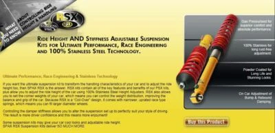 KIT COILOVER RSX724 SPAX RSX PER VAUXHALL VECTRA C BERLINA 03/02> - Immagine 1 di 2