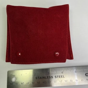CARTIER Watch Red Travel Velvet Case Pouch With Pillow - Picture 1 of 8