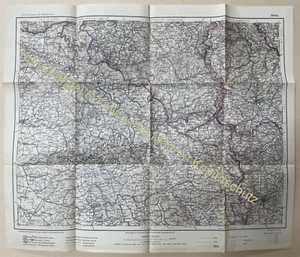alte Landkarte Karte 45x53cm Metz Lothringen 1909 - Bild 1 von 5