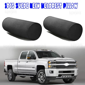 Suede Neck Headrest Pillow Cervical Spine Protect Cushion For Holden Silverado - Picture 1 of 11