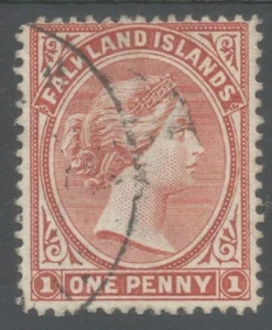 FALKLAND IS SG18 the 1891 1d orange red brown fine used - Picture 1 of 2