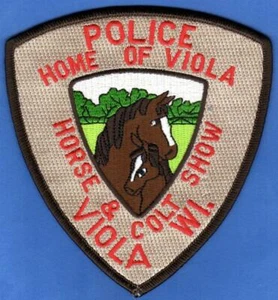 Viola Wisconsin Police Patch Home of Viola Horse & Colt Show Guarantee Authentic - Picture 1 of 1