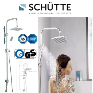 Schütte Überkopfbrause Set Chrom Duschbrause Regenbrause Duscharmatur Duschset - Bild 1 von 8