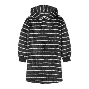 Girls Oversized Hooded NightGown art class Black Size S - Picture 1 of 1
