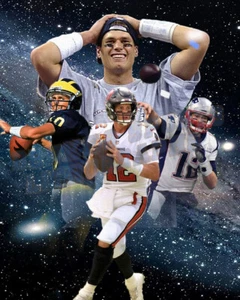New England Lithograph print of Tom Brady Career 2022 - Picture 1 of 1