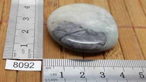 JASPE PICASSO galet pierre plate - mineraux lithotherapie massage soin reiki - Picture 1 of 2