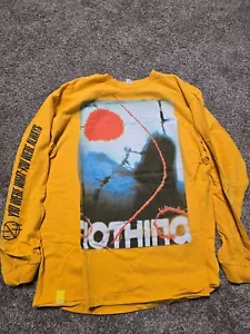 NOTHING BAND SAY LESS YELLOW LONG SLEEVE MERCHANDISE SHIRT XL - Picture 1 of 3