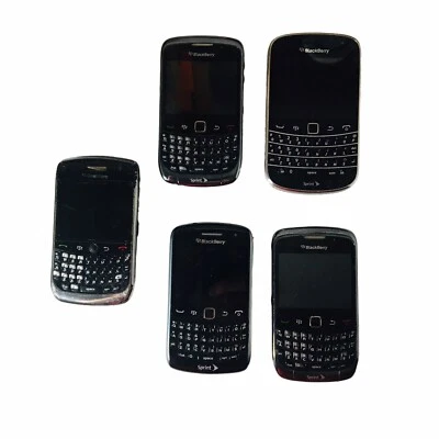 Bundle X5 BlackBerry Various Models PARTS ONLY UNTESTED KeyBoard  Cell Phone - Image 1 of 2