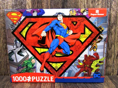 Rompecabezas completo de 1000 piezas Superman & Villains Paper House DC Comics Foto 1 de 4