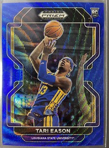 2022 Panini Prizm Draft Picks Tari Eason Blue Wave RC SN: 216/249 #65