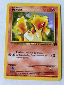 Ponyta 64/82 Team Rocket Set Pokémon TCG WOTC 2000 Common card Excellent - Picture 1 of 2