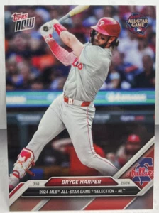 Bryce Harper 2024 Topps Now MLB All-Star Game SP #ASG-BH - PHILADELPHIA PHILLIES - Picture 1 of 2