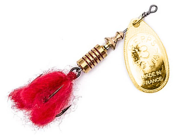 Mepps Aglia Pompon Gold #0 - #5 2.5g-13g Esche Spinner Cavedano - Immagine 1 di 1