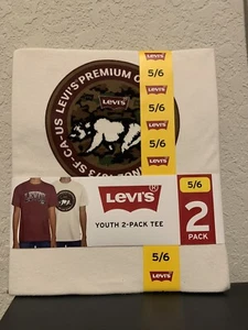 Levi's Boy's Youth 2 Pack Short Sleeve Graphic Logo T-Shirt - Picture 1 of 2