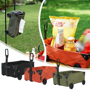Carrello da Campeggio Multiuso Pieghevole da Giardino Picnic Pieghevole Portatile Auto - Foto 1 di 11
