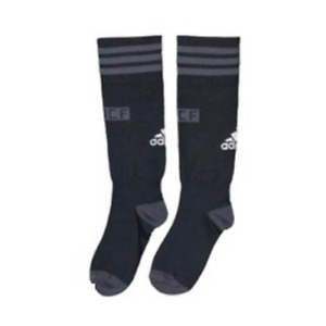 Real Madrid Kid's Socks (Size 1-2y) Football adidas Black Away Kit Socks - New