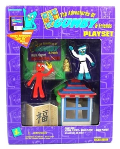 The Adventures of Gumby and Friends Ninja Playset Trendmasters 1995 Neu in Verpackung - Bild 1 von 1