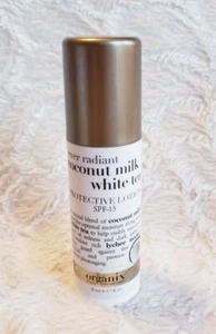 ORGANIX Ever Radiant Coconut Milk White Tea Protective Lotion 1.7 oz 50 mL NOS - Picture 1 of 3